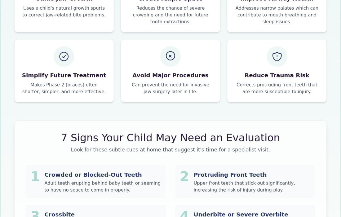 Early orthodontic treatment children